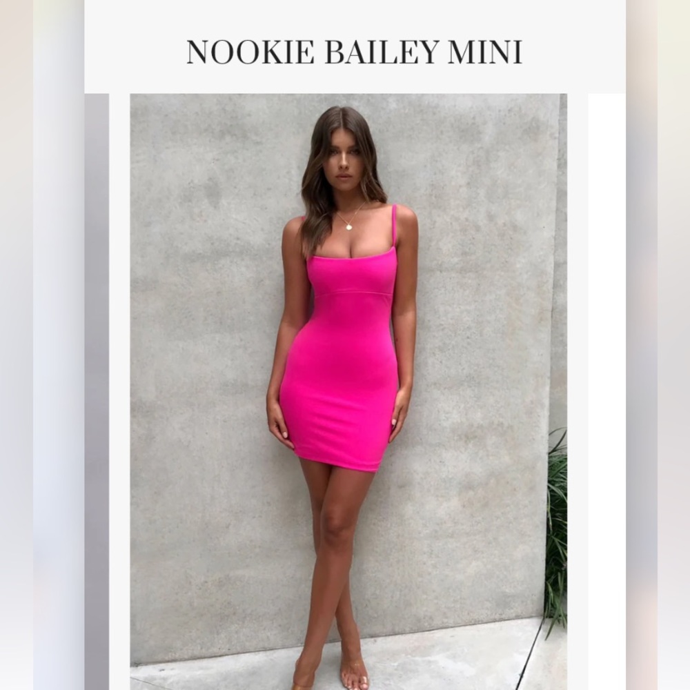 Nookie Bailey Mini Dress. Hot pink, size medium, like new!